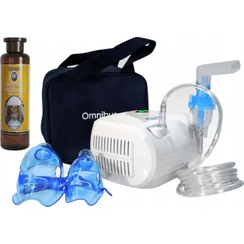 Inhalátor Kompresorový inhalátor Omnibus BR-CN116 bílý + fyziologická mlha