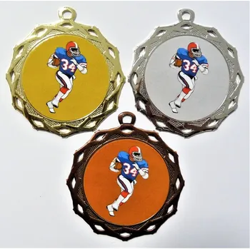 Americký fotbal medaile DI7003-L289 Zde napište text na štítky a součet zadejte do košíku. Více informací viz.POPIS v dolní části.