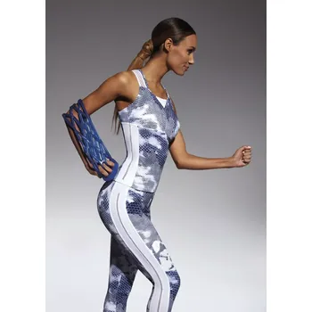 Sportovní top Code-Top 50 - Bas Bleu bílo-šedá M