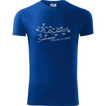 Pánské tričko Šumava - Příroda na dosah - Viper FIT - Pánské zůžené tričko - M ( Královská modrá )