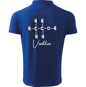 Pánská košile Barová chemie - vodka - Polokošile pánská Pique Polo 203 - 5XL ( Královská modrá )