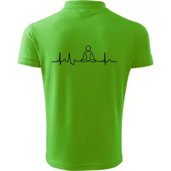 Pánská košile Ekg yoga - Polokošile pánská Pique Polo 203 - 5XL ( Apple Green )