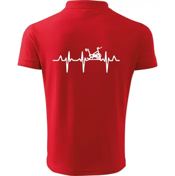 Pánská košile EKG rotoped - Polokošile pánská Pique Polo 203 - 2XL ( Červená )