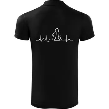 Pánská košile EKG šachy - Polokošile Victory sportovní (dresovina) - XL ( Černá )