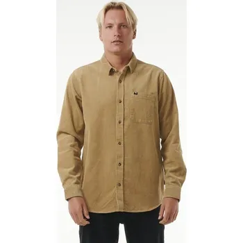 Pánská košile RIP CURL košile - Classic Surf Cord L/S Shirt Dark Khaki (9660) velikost: M