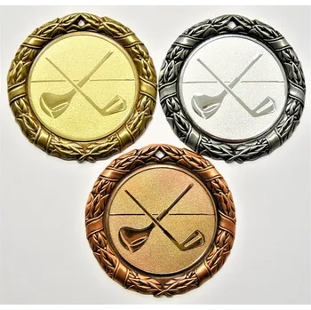 Golf medaile D8D-110 Zde napište text na štítky a součet zadejte do košíku. Více informací viz.POPIS v dolní části.