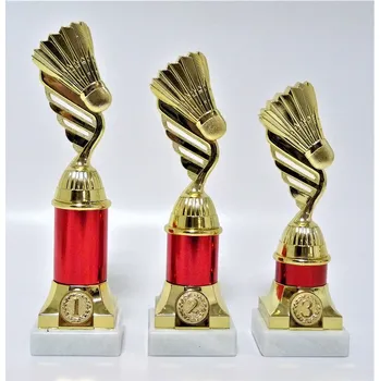 Badminton trofeje 30-P434.01 Zde napište text na štítky a součet zadejte do košíku. Více informací viz.POPIS v dolní části.