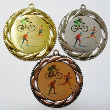 Zimní triatlon medaile D93-L53 Zde napište text na štítek a zadejte do košíku. Více informací viz.POPIS v dolní části.