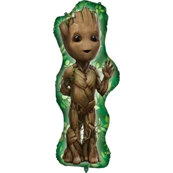 Party dekorace Fóliový balonek Baby Groot Avengers – tvar Groot, 100 x 46 cm