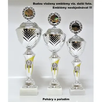 Hokej poháry 358-K054 - Emblém viz.další foto v ceně Zde napište text na štítky a součet zadejte do košíku. Více informací viz.POPIS v dolní části.