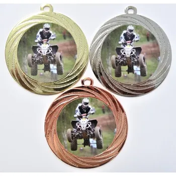 Čtyřkolka medaile DI7001-L110 Zde napište text na štítky a součet zadejte do košíku. Více informací viz.POPIS v dolní části.