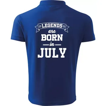 Pánská košile Legends are born in July - Polokošile pánská Pique Polo 203 - 4XL ( Královská modrá )