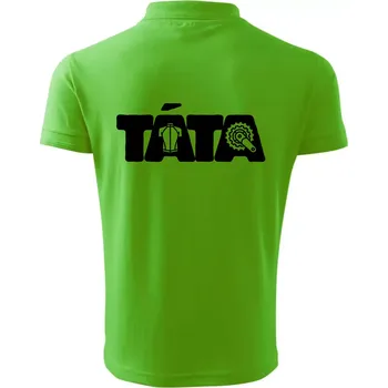 Pánská košile Táta nápis - cyklista - Polokošile pánská Pique Polo 203 - 4XL ( Apple Green )