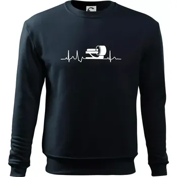 Pánská mikina EKG radiologie - Mikina Essential pánská - S ( Námořní modrá (velmi tmavá - téměř černá) )