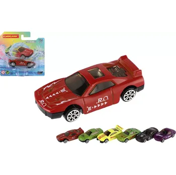 Hračka Teddies Auto měnící barvu kov/plast 7cm na volný chod 6 druhů