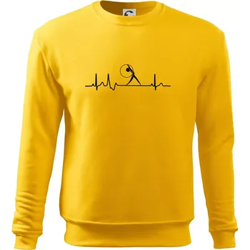 Pánská mikina EKG moderní gymnastika obruč - Mikina Essential pánská - XL ( Žlutá )