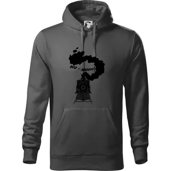 Pánská mikina Mašina - Hu - Mikina pánská Cape s kapucí - 5XL ( Ocelově šedá )