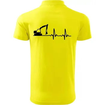 Pánská košile EKG bagr - Polokošile pánská Pique Polo 203 - 2XL ( Citrónová )