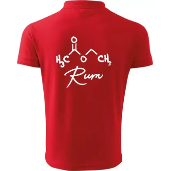 Pánská košile Barová chemie - rum - Polokošile pánská Pique Polo 203 - 4XL ( Červená )
