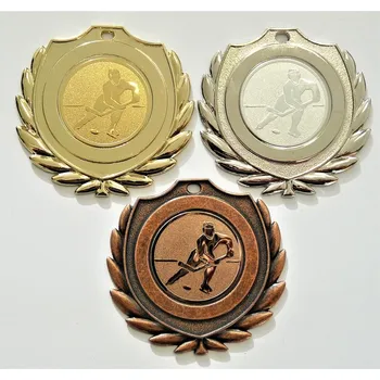 Hokej medaile D77A-99 Zde napište text na štítky a součet zadejte do košíku. Více informací viz.POPIS v dolní části.