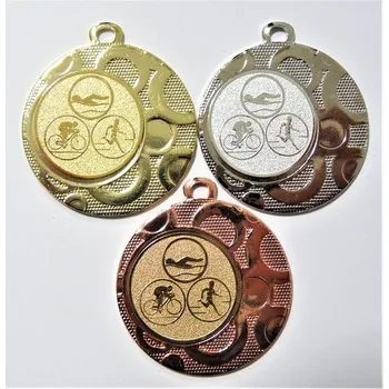 Triatlon medaile DI4002-74 Zde napište text na štítky a součet zadejte do košíku. Více informací viz.POPIS v dolní části.