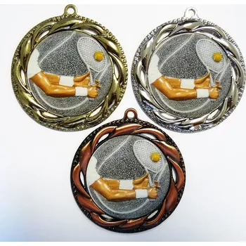 Tenis medaile D93-K012 Zde napište text na štítky a součet zadejte do košíku. Více informací viz.POPIS v dolní části.