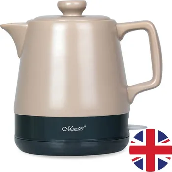 Rychlovarná konvice Keramická rychlovarná konvice 1l Maestro MR-071 Beige 1000W, zástrčka UK
