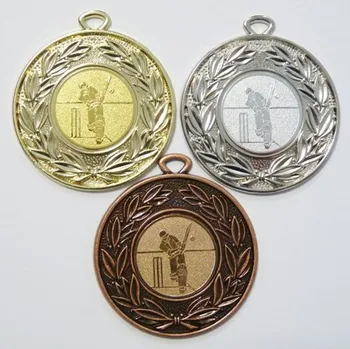 Kriket medaile D28A-112 Zde napište text na štítek a zadejte do košíku. Více informací viz.POPIS v dolní části.