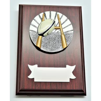 Ragby plaketa H122-G15-FG018 Zde napište text na štítek a zadejte do košíku. Více informací viz.POPIS v dolní části.