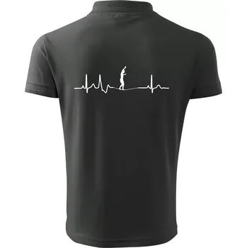 Pánská košile EKG Slackline - Polokošile pánská Pique Polo 203 - 4XL ( Tmavá břidlice (šedá se zeleným nádechem) )