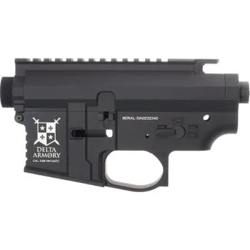 Tělo repliky M4/AR15 Delta Armory, kov - Černé + dárek zdarma