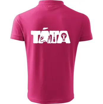 Pánská košile Táta nápis - elektrikář - Polokošile pánská Pique Polo 203 - 5XL ( Purpurová )