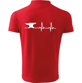 Pánská košile EKG kovář - Polokošile pánská Pique Polo 203 - XL ( Červená )