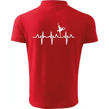 Pánská košile EKG balet - Polokošile pánská Pique Polo 203 - 5XL ( Červená )