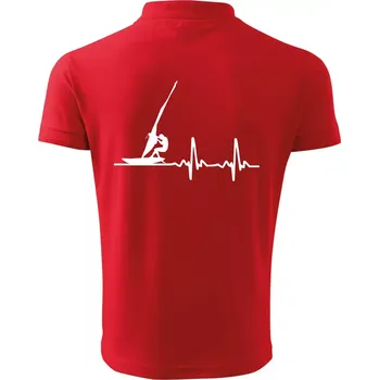 Pánská košile EKG Windsurfing - Polokošile pánská Pique Polo 203 - XL ( Červená )