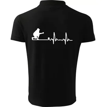 Pánská košile EKG petanque - Polokošile pánská Pique Polo 203 - 2XL ( Černá )