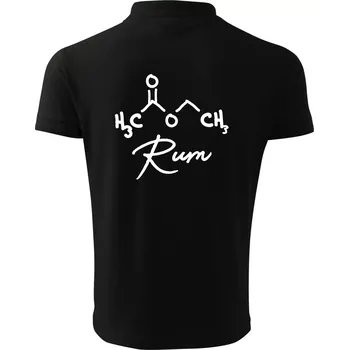 Pánská košile Barová chemie - rum - Polokošile pánská Pique Polo 203 - L ( Černá )