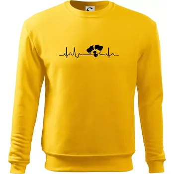 Pánská mikina Jack Russell Terriér hrubosrstý Ekg - Mikina Essential pánská - 3XL ( Žlutá )
