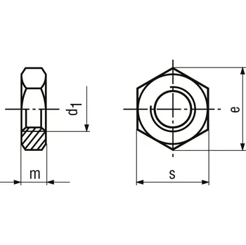 Šroub matice nízká ocel tř.4 ZB M8