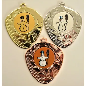 Sněhulák medaile D107-L117 Zde napište text na štítek a zadejte do košíku. Více informací viz.POPIS v dolní části.