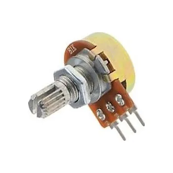 Síťový kabel 5k0/N, 16K1, hřídel 6x15mm, potenciometr otočný