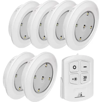 Cyklosvítilna Sada 6 LED světel Maclean Energy s ovládačem na baterie 3xAAA MCE165 Maclean