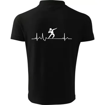 Pánská košile EKG vrh koulí - Polokošile pánská Pique Polo 203 - XL ( Černá )