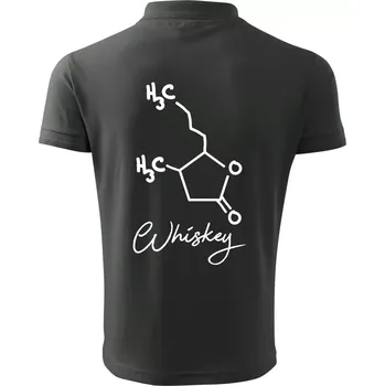 Pánská košile Barová chemie - whiskey - Polokošile pánská Pique Polo 203 - 4XL ( Tmavá břidlice (šedá se zeleným nádechem) )