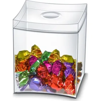 Dóza na potraviny Krabička s víčkem CEP - plastová, čirá, 1 ks