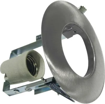 ACA Lighting zapuštěné svítidlo E27 R63 matný nikl AC.045R63NM