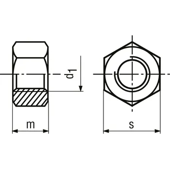 Šroub matice vysoká běžná ocel tř.8 ZB M16