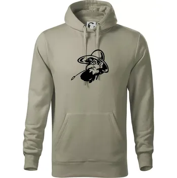 Pánská mikina Zapšklý farmář - Mikina pánská Cape s kapucí - 5XL ( Light khaki )