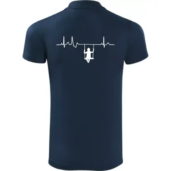 Pánská košile EKG houpačka - Polokošile Victory sportovní (dresovina) - 3XL ( Námořní modrá (téměř černá) )