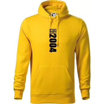 Pánská mikina Limited edition 2004 pruh - Mikina pánská Cape s kapucí - 2XL ( Žlutá )